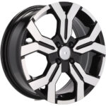 Jantes 15 pouces Racing Line B1110 MB poli noir compatibles Dacia Renault avec entraxe 5 x108 5 x114 3 – Image 6