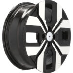 Style sportif et montage précis avec jantes Racing Line Y1392 15 pouces MB poli noir pour Renault Dacia – Image 5
