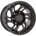 Jantes 15" Racing Line A6278 noir demi mat 8 pouces pour Jeep Cherokee SJ et Land Cruiser 80 – Image 5