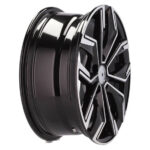 Jantes Racing Line 16 pouces bicolores MB Poli Noir pour Dacia Renault Nissan – Image 2
