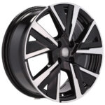 Jantes alliage 16 pouces Racing Line MB poli noir pour Peugeot Citroën polyvalentes – Image 5