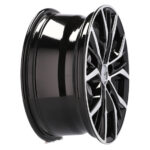 Jantes 16 pouces Racing Line BK713 poli noir pour VW avec montage précis et large compatibilité – Image 3