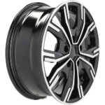 Jantes 16 pouces Racing Line 6408 poli noir compatibles VW California T5 T6 Multivan – Image 3