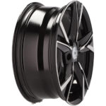 Jantes alu Racing Line 17" MB poli noir pour Skoda et VW style sportif – Image 3