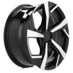 Style sportif bicolore MB poli noir Jantes 17 pouces Racing Line XE173 pour Nissan Renault – Image 6