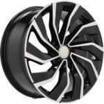 Jantes 17 pouces Racing Line B5780 MB poli+noir pour VW avec montage précis et style sportif – Image 3