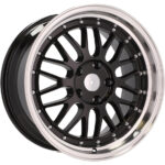 Jantes 17 pouces Racing Line A1025 style BBS noir borduré pour BMW avec montage facile – Image 7