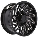 Jantes 17 pouces Racing Line noires 9" ET -10 pour Toyota Land Cruiser Lexus GX – Image 4