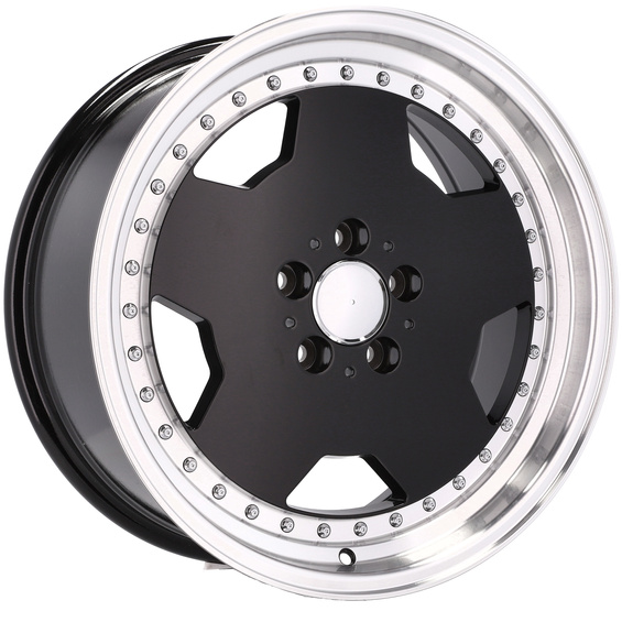 4x jantes 17 s'intégrer dans MERCEDES W124 W126 SEC SEL 190 W201 W202 W140 Rant noir - B5852 (BY1781)