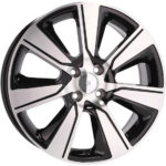 Jantes Racing Line 17 pouces MB poli noir compatibles Renault Honda pour style sportif – Image 2