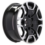 Jantes Racing Line 17 pouces MB poli noir pour Toyota 4 x4 haute charge 800 kg – Image 5
