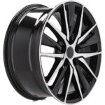 Jantes 17 pouces Racing Line B1638 MB poli et noir pour Toyota compatible 5 x108 5 x114.3 – Image 3