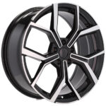 Jantes 17 pouces Racing Line MB poli noir pour VW Golf Passat avec montage précis – Image 5