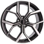 Jantes 17 pouces Racing Line MB poli noir pour VW Golf Passat avec montage précis – Image 6