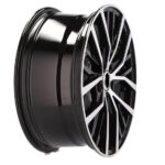 Jantes 17 pouces Racing Line BK952 MB poli noir compatibles VW groupe VAG – Image 2