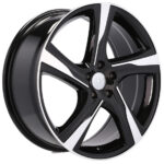 Jantes 18 pouces Racing Line BY115 pour Volvo 5 x108 finition MB poli noir – Image 6