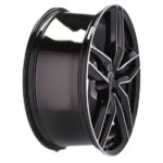 Style sportif affirmé Jantes Audi Racing Line BK690 18 pouces MB poli noir – Image 5