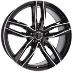 Style sportif affirmé Jantes Audi Racing Line BK690 18 pouces MB poli noir – Image 8