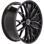 Style sportif affirmé Jantes 18 pouces Racing Line HX042 noir poli multi-voitures – Image 3