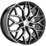 Jantes Racing Line B5812 18 pouces poli noir pour Audi BMW Mercedes montage simplifié – Image 4