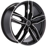 Style Audi S line avec jantes 18 pouces Racing Line BK690 MB poli noir compatibles Audi – Image 6