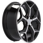 Jantes alliage 18 pouces Racing Line L1623 MB poli noir pour BMW X1 X2 Série 1 – Image 3