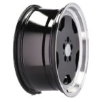 Look AMG pour Mercedes 4 Jantes Racing Line 18" Noires Bord Poli Monoblock – Image 4