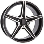 Style sportif poli noir Jantes 18 pouces Racing Line B5052 pour Mercedes AMG – Image 6