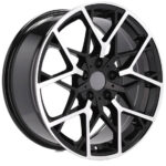 Jantes BMW 19 pouces Racing Line B1383 9,5 ET37 poli noir style sportif premium – Image 6