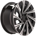 Style AMG sportif Jantes 19 pouces Racing Line H3141 F bicolores MB poli noir pour Mercedes – Image 4