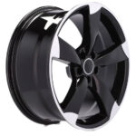 Jantes Audi 19 pouces Racing Line BK217 Rotor MB Poli Noir Style Sportif Uniforme – Image 6