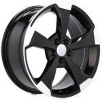 Montée en gamme visuelle Jantes 19 pouces Racing Line XE351 finition MB poli noir compatible Audi – Image 7