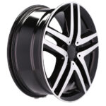 Style sportif poli noir 19 pouces Racing Line XFE69 pour Mercedes-Benz – Image 7