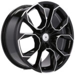 Jantes Racing Line 19 pouces SK516 MB poli noir 4 pièces pour SEAT VW Skoda – Image 5