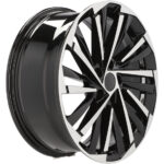 Jantes aluminium 19 pouces Racing Line FBX261 MB poli noir pour Audi Skoda VW – Image 4