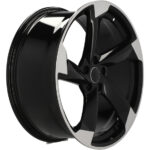 Jantes 20 pouces Racing Line FBX390 look Rotor MB poli noir pour Audi A4 A5 Q5 – Image 4