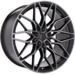 Jantes 20 pouces Racing Line IN292 pour BMW X3 X4 X5 X6 X7 finition MB poli noir – Image 8