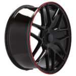 Jantes Mercedes 20 pouces Racing Line B1258 noir demi mat pour un style sportif affirmé – Image 3