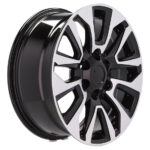 Style musclé pour 4 x4 avec jantes Racing Line 20 pouces MB poli noir B1743 – Image 5