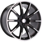 Jantes 21 pouces Racing Line FE236 Brabus Style pour Mercedes GLE GLS Coupé, finition MB poli noir – Image 10