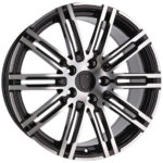 Jantes Porsche Cayenne 21 pouces Racing Line B1026 finition MB poli noir montage parfait – Image 3
