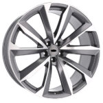 Style sportif affirmé Jantes Audi 22" Racing Line B5815 MG poli graphite – Image 5