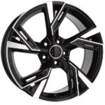 Jantes 22 pouces Racing Line B1571 pour Audi largeur 9,5 pouces finition MB poli noir – Image 8