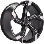 Jantes Audi 22 pouces Racing Line Y1201 MB poli noir pour Q7 RS6 SQ style sportif – Image 5