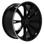 Jantes 18 pouces Racing Line Hybrid Forged noir avec rebord pour Audi et VW compatibles – Image 4