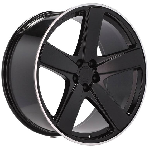 4x noir jantes 21 s'intégrer dans PORSCHE Macan 2014-2024 I 95B II FL 4S Turbo Fuchs Style - FE023 (BY1120)