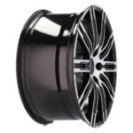 Jantes Racing Line B1026 19 pouces pour Porsche Macan finition MB poli noir mixte – Image 5